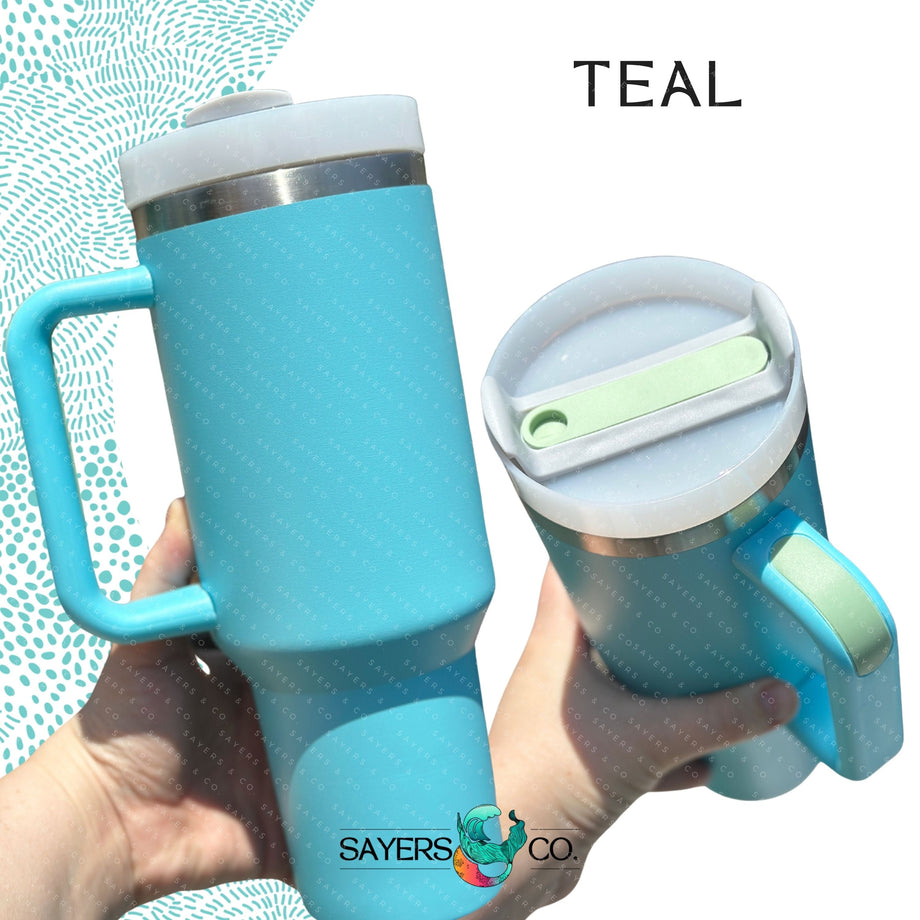 2.0 VERSION- 40 oz Double Walled Screw Top Matte Tumbler – Sayers & Co.