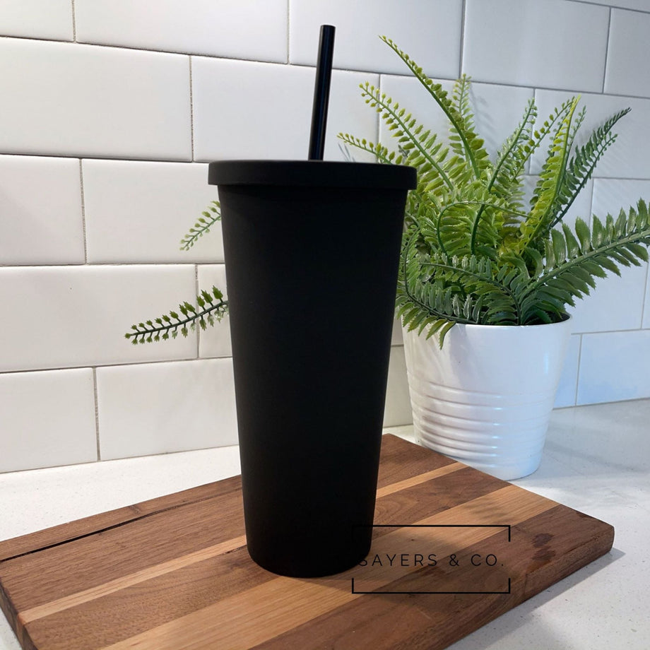 https://www.sayersandco.com/cdn/shop/products/22oz-Acrylic-Skinny-Matte-Black-blank-Cold-Cup-Tumbler-Solid_460x@2x.jpg?v=1691091359