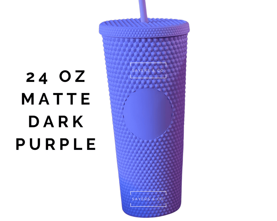 Studded Tumbler- Deep Purple