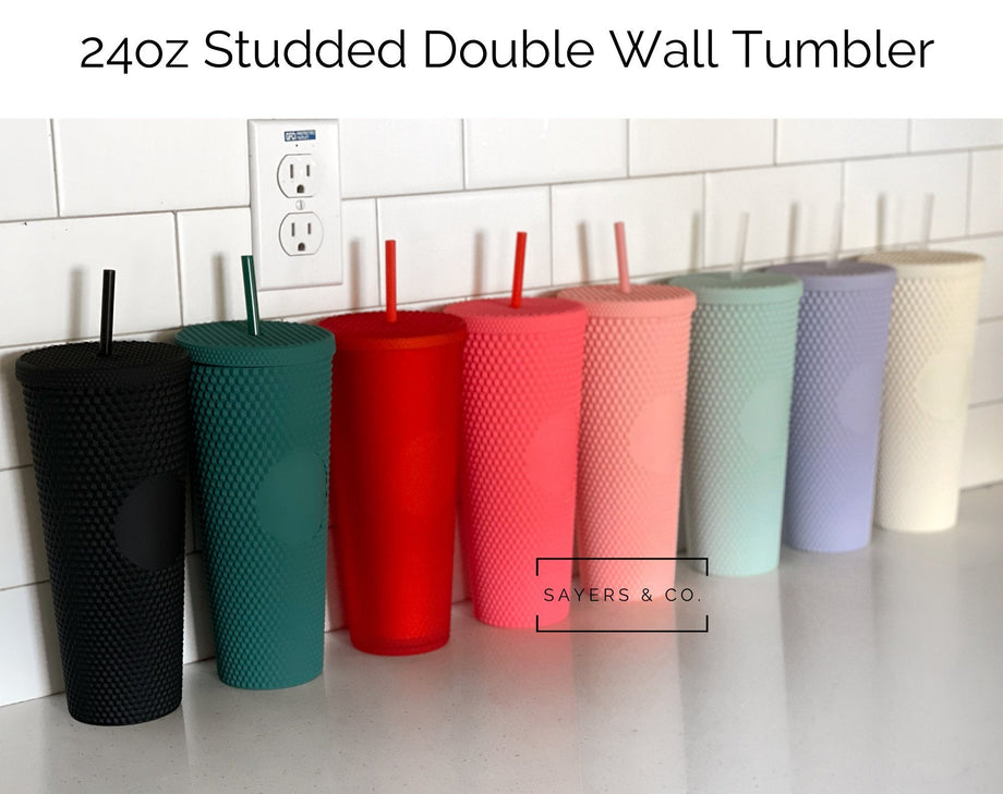 https://www.sayersandco.com/cdn/shop/products/24oz-Custom-Studded-Double-Walled-Tumblers-Colors_460x@2x.jpg?v=1691543980