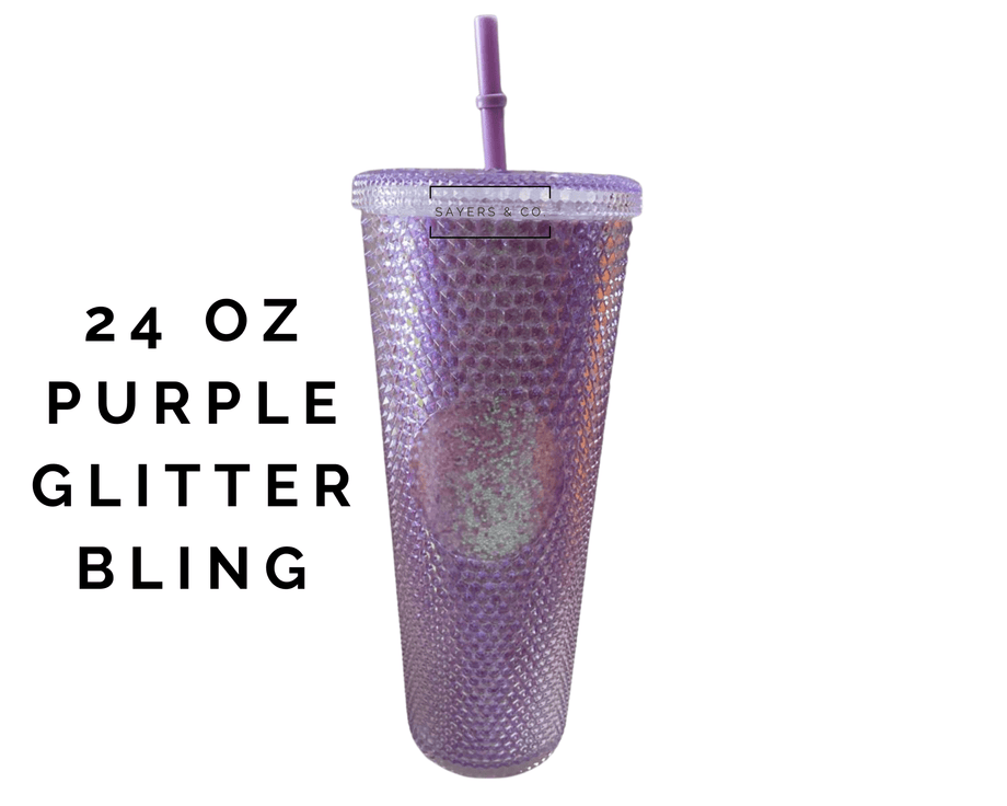 https://www.sayersandco.com/cdn/shop/products/24oz-Studded-Double-Walled-Tumbler-Purple-Glitter-Bling_460x@2x.png?v=1691281026