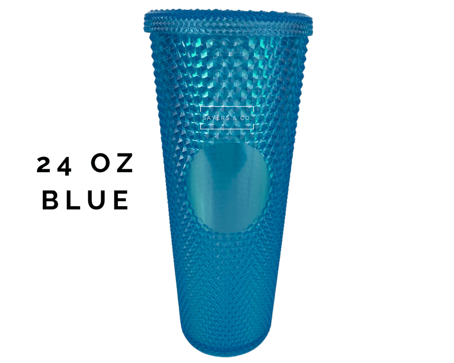 24oz Taiwan 2021 Matte Blue Studded Tumbler – SPARDUCKS
