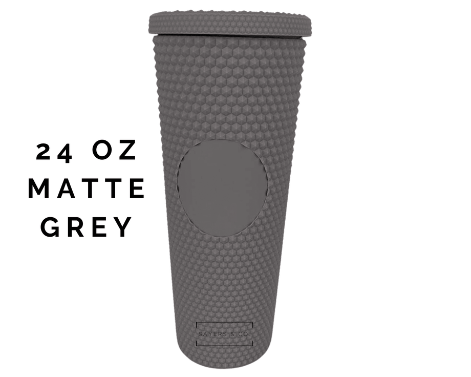 https://www.sayersandco.com/cdn/shop/products/Matte-Grey-24oz-Matte-Glossy-Studded-Double-Walled-Tumbler_460x@2x.png?v=1691945826