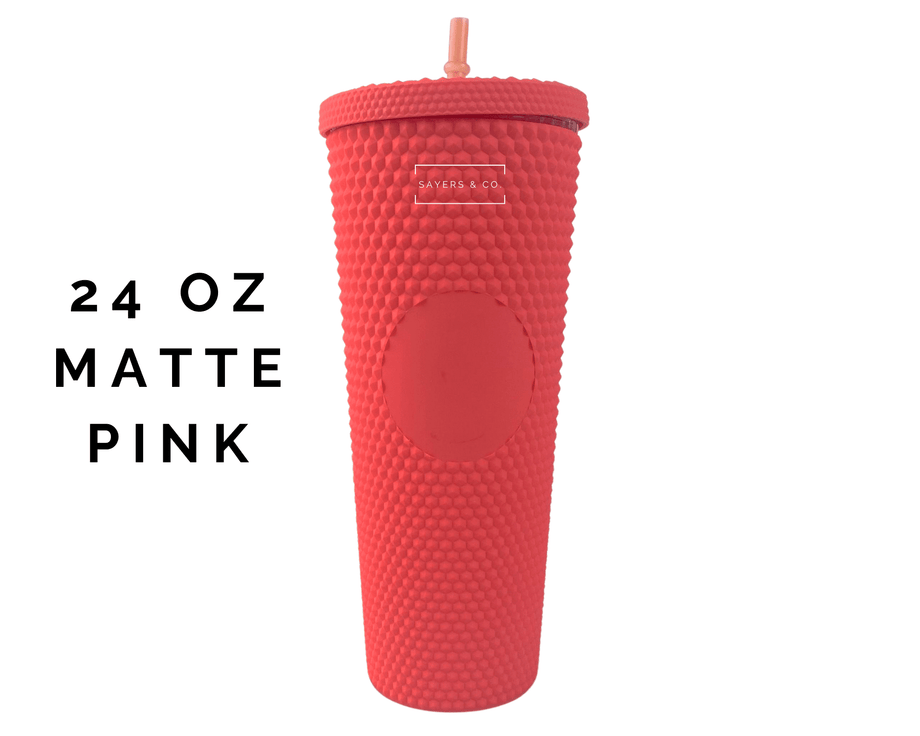 https://www.sayersandco.com/cdn/shop/products/Matte-Pink-24oz-Custom-Initial-Double-Walled-Tumblers-Studded_460x@2x.png?v=1691544737