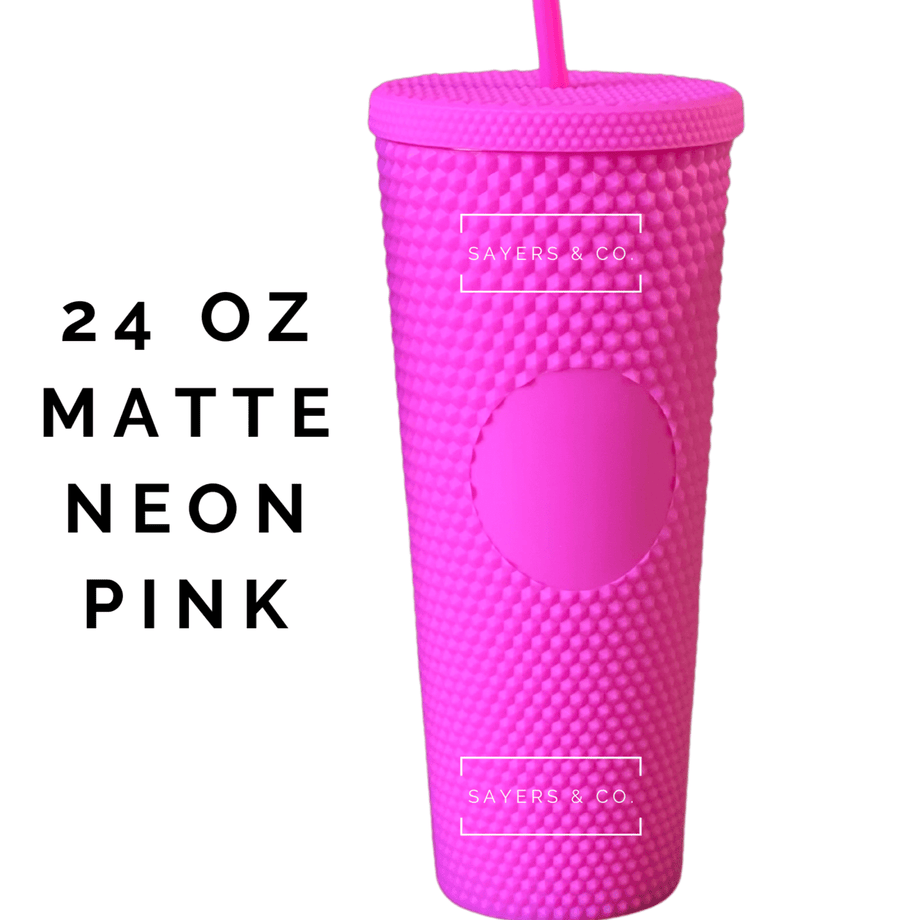 Pink Initial Tumbler - K